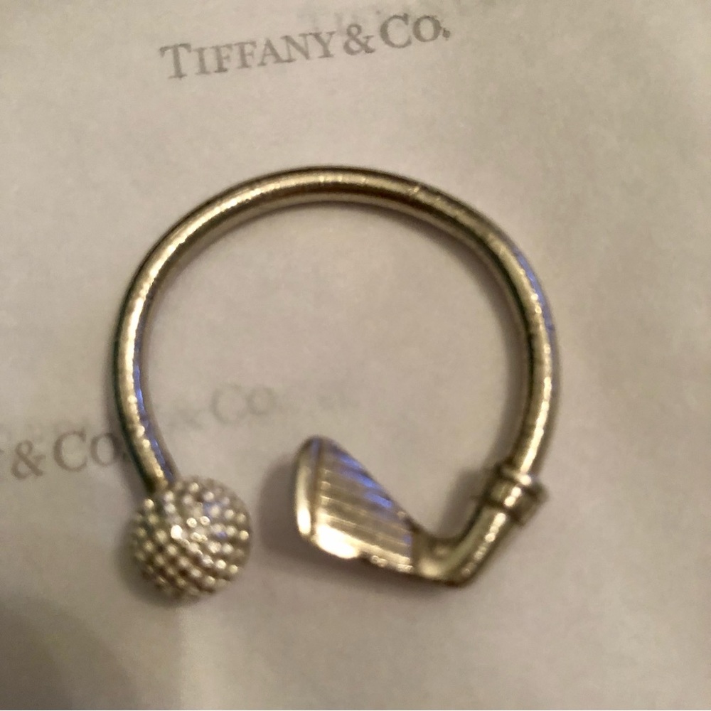 Tiffany & Co. Authentic Golf Club & Ball Keychain, EUC with brand new ball!